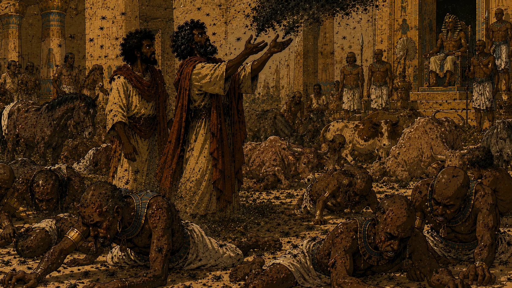 Plague Six — Boils, The Magicians Cannot Stand — Exodus 9:8–12